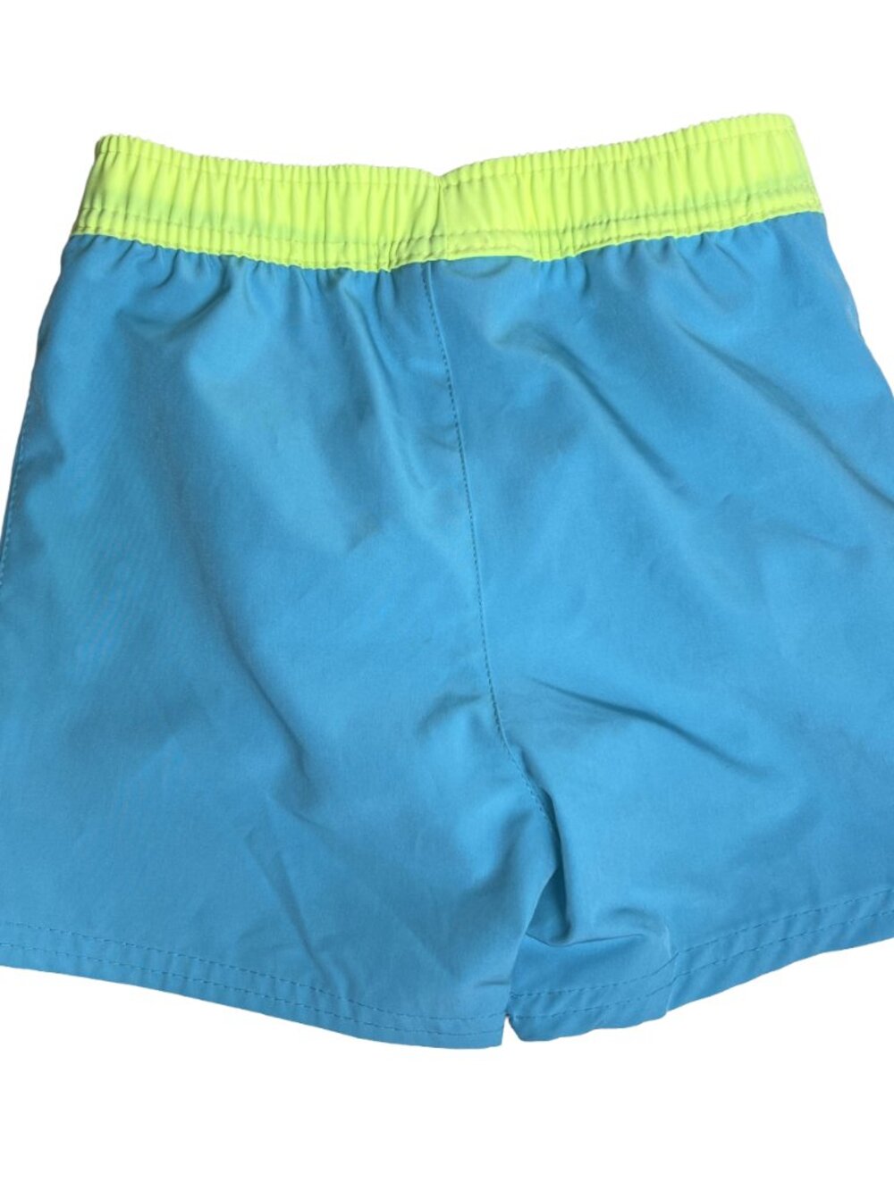 Wonder Nation Toddler Swim Trunks Blue Neon 3T
